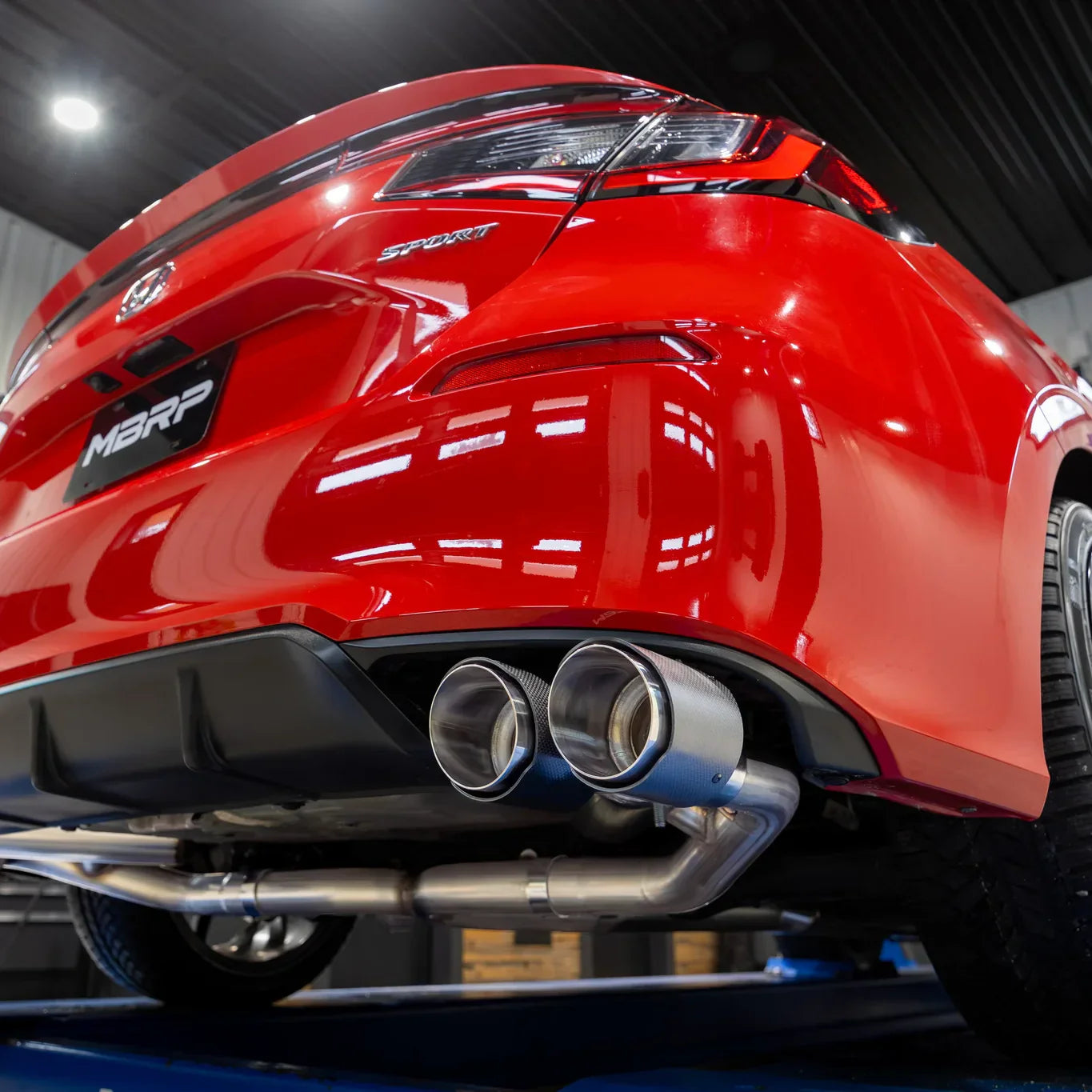 Honda Civic performance exhaust system for improved airflow and sound