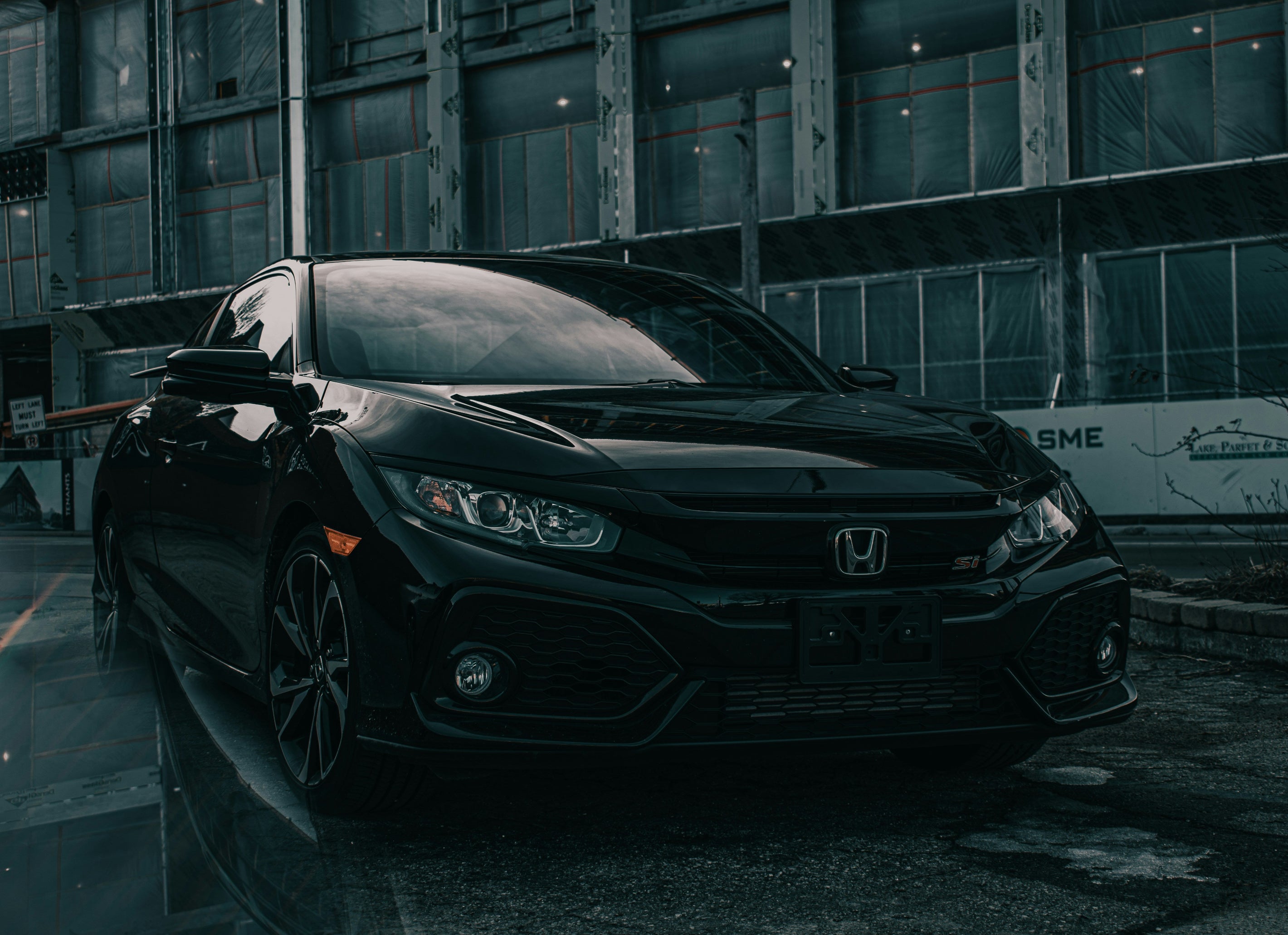Honda Civic performance parts including exhaust and coilovers