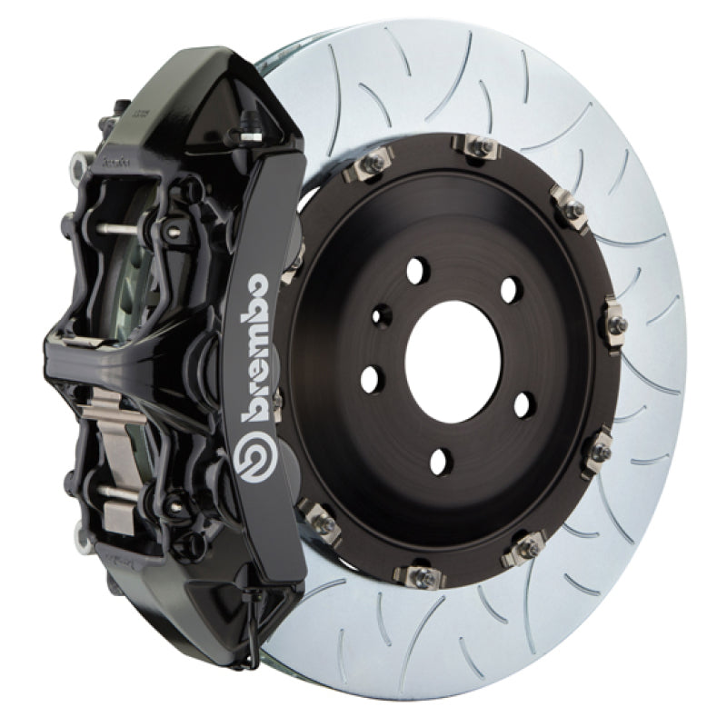 Brembo 24+ BMW M30i/530i XDrive Front GT BBK 6 Piston Cast 380x34 2pc Rotor Slotted Type-3 - Black