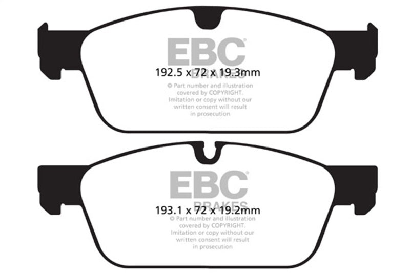 EBC 13-14 Mercedes-Benz GL450 4.7 Redstuff Front Brake Pads
