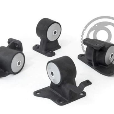 Innovative 90-99 Toyota MR2 5S/3S Black Steel Mounts 95A Bushings
