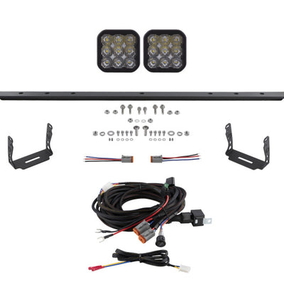 Diode Dynamics 14-23 Toyota 4Runner SS5 Stealth Grille LED 2-Pod Kit - Pro White Driving