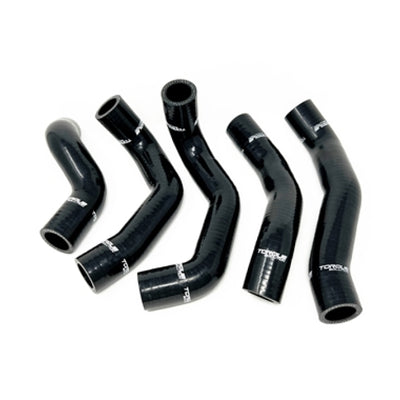 Torque Solution 13-17 Hyundai Veloster 1.6 Turbo Silicone Radiator Hose Kit - Black