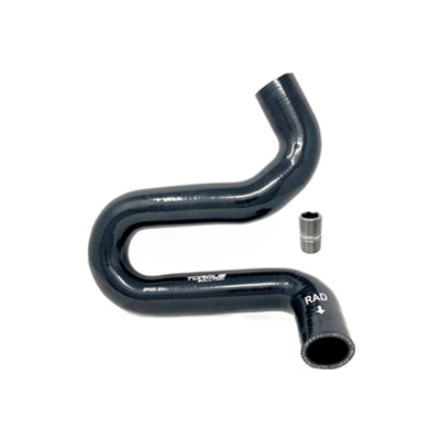Torque Solution 2015+ Ford Mustang GT S550 Lower Radiator Hose  / OEM Oil Cooler Delete Kit - Black