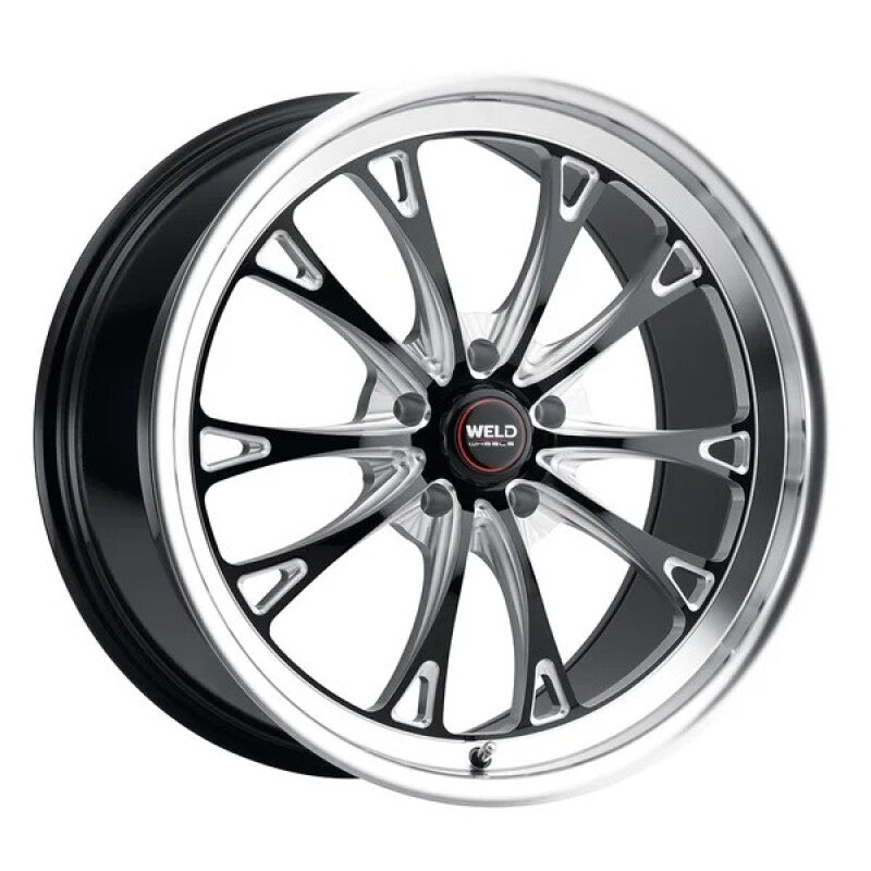 Weld Belmont Beadlock 17x10 / 5x114.3 BP / ET49 BS7.42 Gloss Black MIL DIA 78.1
