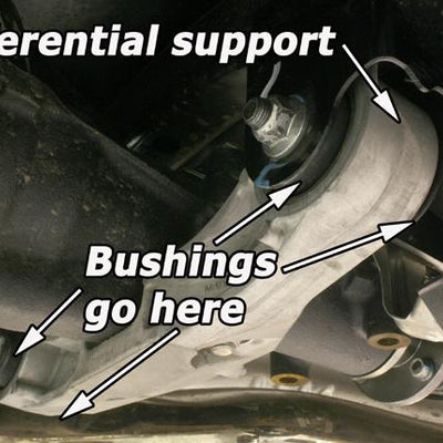 PERRIN 08-14 Subaru WRX/STI / 08-11 Impreza / 09-13 Forester XT Diffrential Subframe Lockdown System