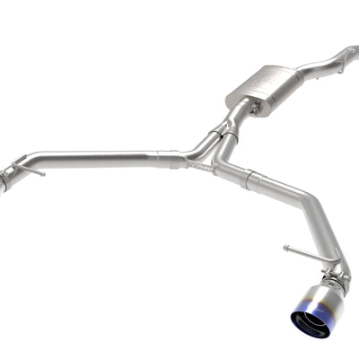 aFe MACH Force-Xp 13-16 Audi Allroad L4 SS Axle-Back Exhaust w/ Blue Flame Tips