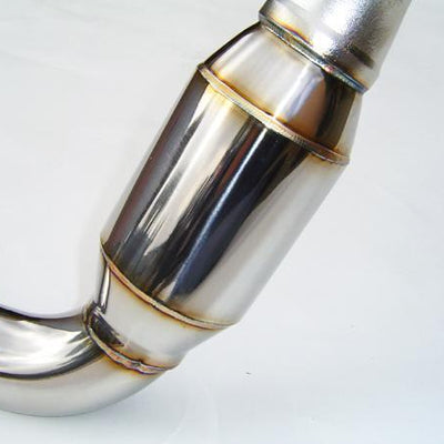 Invidia 05+ AT LGT Polished Divorced Waste Gate Downpipe with High Flow Cat