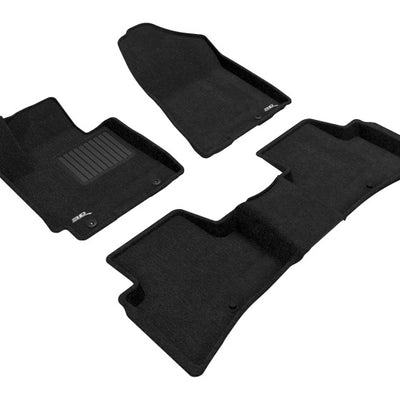 3D MAXpider 16-18 Hyundai Tucson Elegant 1st 2nd Row - Floor Mat Set (Black)