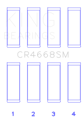 King Engine Bearings Hyundai G4Ke/G4Kc (Size +0.75mm) Connecting Rod Bearing Set