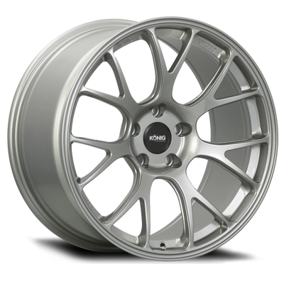 Konig Forged F1M 18X9.5 5X114.3 ET35 Ash Silver Knurled Bead