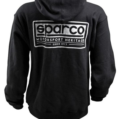 Sparco Sweatshirt Hooded Heritage Blk Me