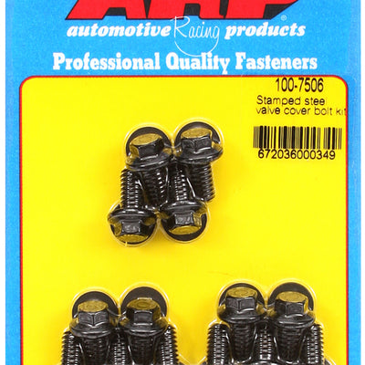 ARP Stamped Steel Hex Valve Cover Bolt Kit 6-Point Hex Head 1/14in - 20 Thread (Set of 14)