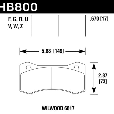 Hawk ER-1 Motorsports Brake Pads