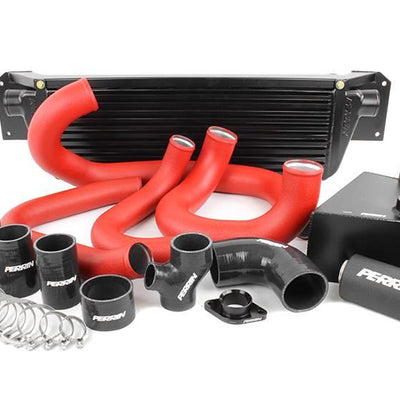 PERRIN 15-21 Subaru WRX Front Mount Intercooler Boost Tubes + Hardware - Red Tubes