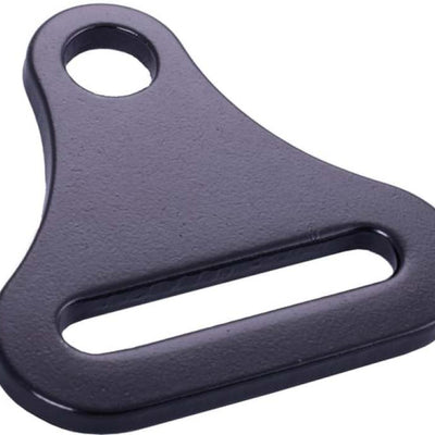 RaceQuip Long Reach Bolt On End Seat Belt Mounting Hardware / 2 or 3 In. Belts / Forged Steel- Blk