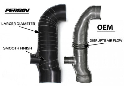 PERRIN 02-07 Subaru WRX / 04-21 STI Turbo Inlet Hose 3in. (For Aftermarket Turbos Only) - Black