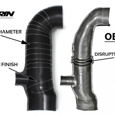 PERRIN 02-07 Subaru WRX / 04-21 STI Turbo Inlet Hose 3in. (For Aftermarket Turbos Only) - Black