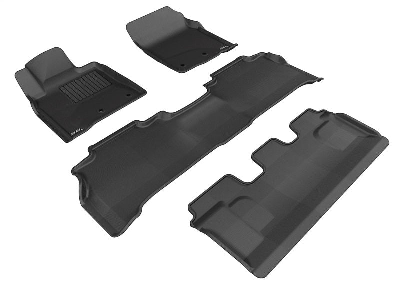 3D MAXpider 08-12 Toyota Land Cruiser Kagu Black Full Set (Hook)