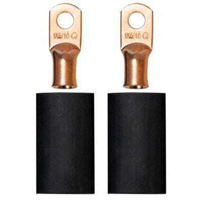 Moroso 5/16in Dia Stud 1 GA Wire Crimp/Solder Battery Cable Terminal Kit (2 Pack)