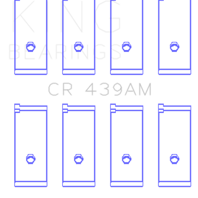 King Engine Bearings Honda A18A1/A20A1/B20A3/Bs1/Es/ET1-2 (Size +1.0mm) Connecting Rod Bearing Set