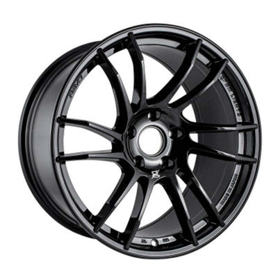 Gram Lights 57XR 18x9.5 +38 5x114.3 Glossy Black Wheel (Minimum Order Qty 20)