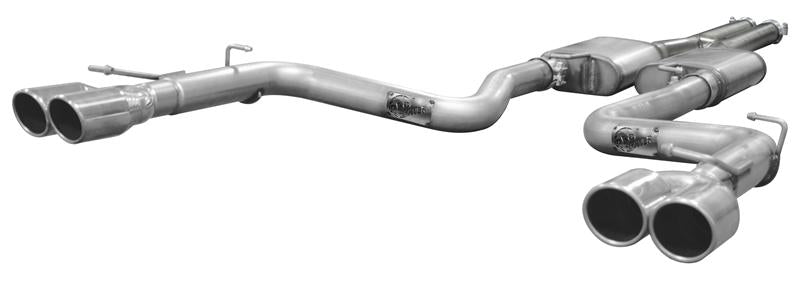 aFe MACHForce XP Exhausts Cat-Back Black Tip 09-17 GM Silverado 1500 4.3/5.3L RegCab SB/LB