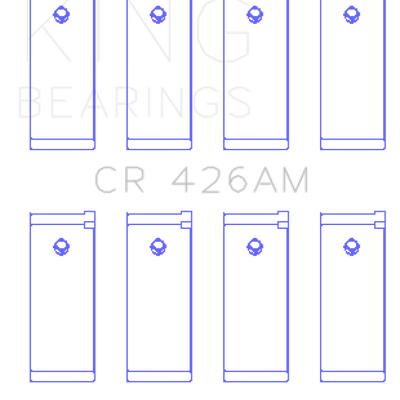 King Engine Bearings Datsun E13/E15/(Size +0.50mm) Connecting Rod Bearing Set