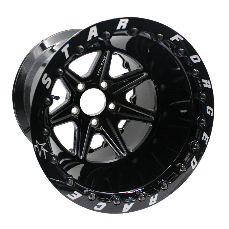 Race Star 72 ValStar 15x10 5x4.75bc 7.5bs 3.072in CB Black w/ Machined Accents