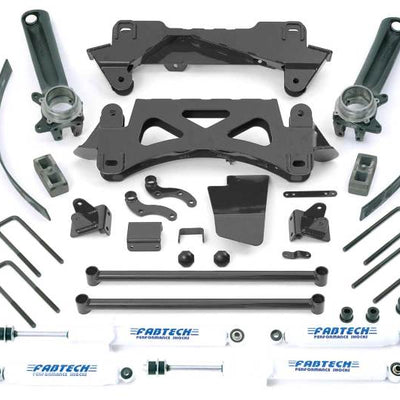 Fabtech 95.5-04 Toyota Tacoma 6 Cyl 2/4WD 6 Lug 6in Perf Sys w/Perf Shks