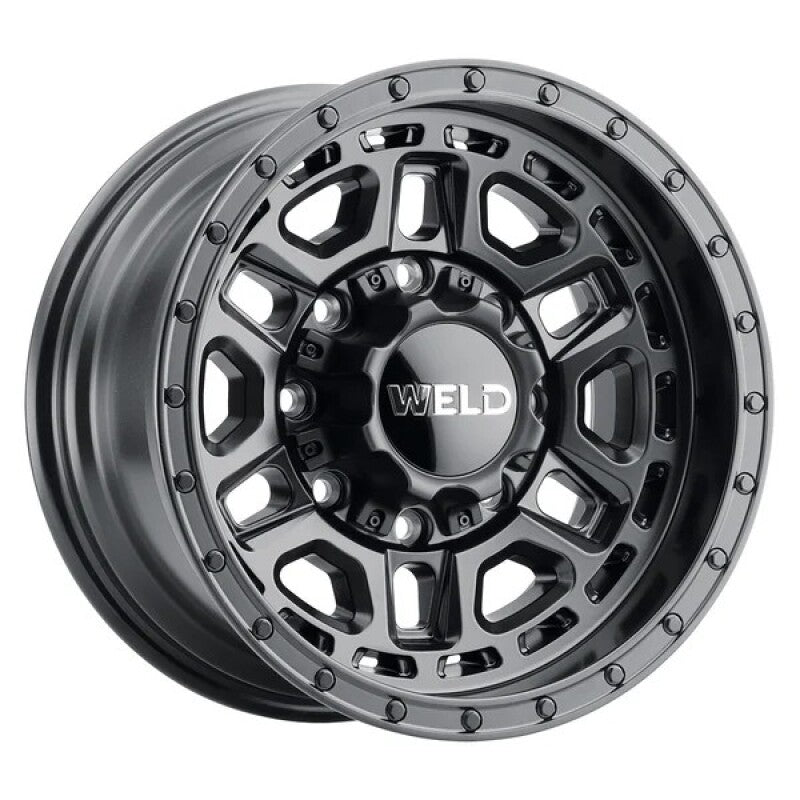 Weld Off-Road Crux 17x9in / 8x180 BP / ET 0 / 124.3mm Bore - Satin Black Wheel