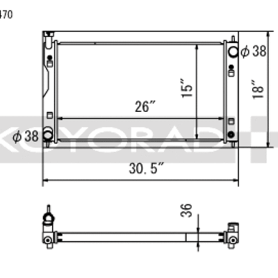 Koyo 17-22 Subaru Impreza 2.0L Non-Turbo / 18-22 Crosstrek 2.0/2.5L Non-Turbo Aluminum Radiator