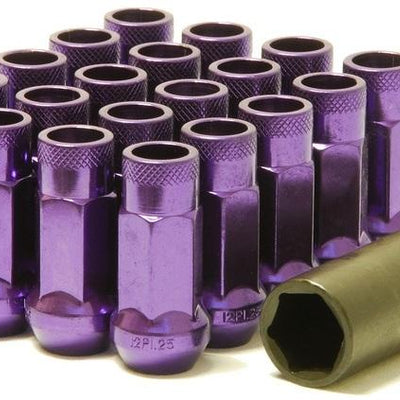 Wheel Mate Muteki SR48 Open End Lug Nuts - Purple 12x1.50 48mm