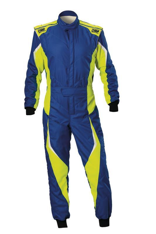 OMP TECNICA EVO OVERALL FIA 8856-2018 NAVY BLUE / GREY / CYAN SZ 56 FIA 8856-2018 + SFI