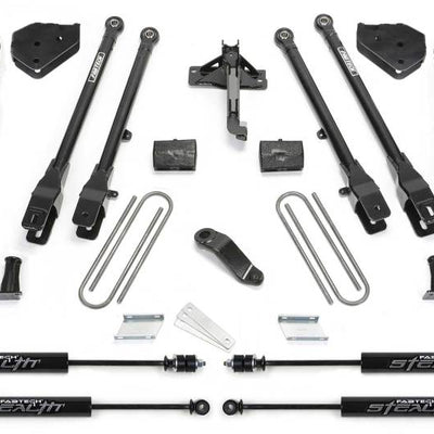 Fabtech 18 Ford F450/F550 4WD Diesel 6in 4Link Sys w/Coils & Stealth