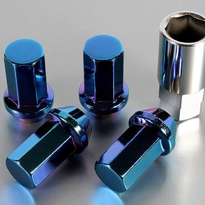 Project Kics 12X1.50 Titanium Blue Caliber Lug Nut