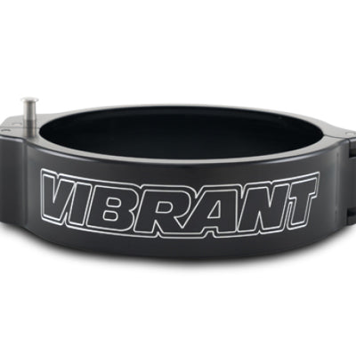 Vibrant 3.50in O.D. Aluminized HD 2.0 Clamp - Anodized Black (Clamp Only)