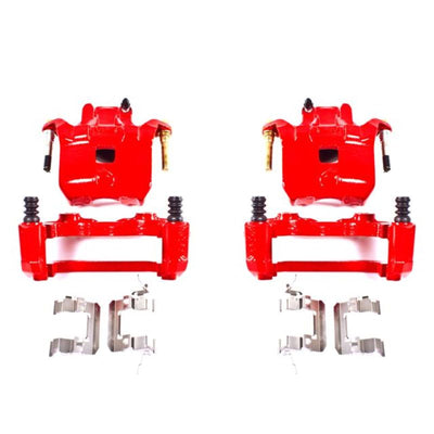 Power Stop 02-04 Infiniti I35 Front Red Calipers w/Brackets - Pair