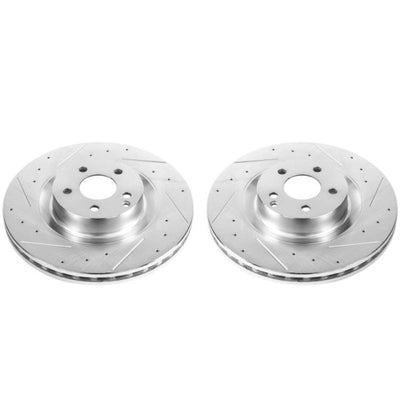 Power Stop 09-14 Mercedes-Benz CL550 Front Evolution Drilled & Slotted Rotors - Pair