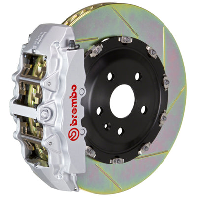 Brembo 96-05 550/575 (Excl. GTC) Front GT BBK 6 Piston Cast 380x34 2pc Rotor Slotted Type1-Silver