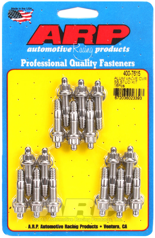 ARP Cast Alum Covers SS 12pt Valve Cover Stud Kit 16pc
