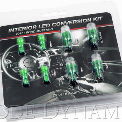 Diode Dynamics Mustang Interior Light Kit 15-17 Mustang Stage 2 - Green