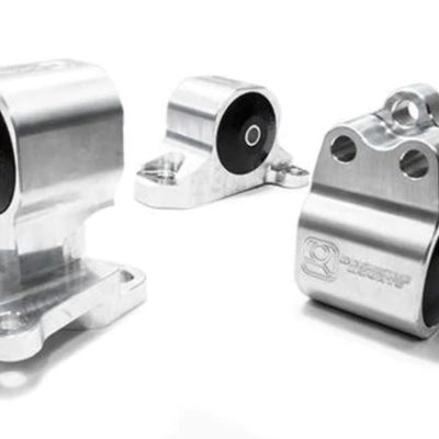 Innovative 92-95 Civic B/D Series Black Aluminum Mounts 85A Bushings (Auto to Manual Hydro 3 Bolt)