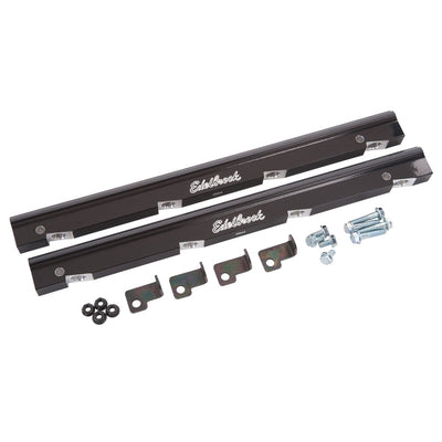 Edelbrock Fuel Rail Kit for Holden Vn 75945 Anodized Black -6 An