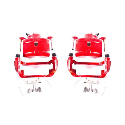 Power Stop 02-04 Honda CR-V Front Red Calipers w/Brackets - Pair