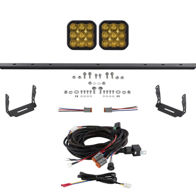 Diode Dynamics 14-23 Toyota 4Runner SS5 Stealth Grille LED 2-Pod Kit - Sport Yellow Driving