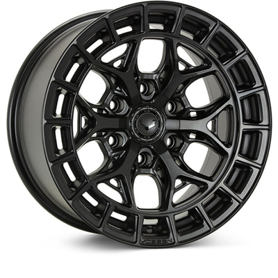 Vossen HFX-6 22x9.5 - 6x139.7 - ET30 - Deep - 95.1 - Satin Black Wheel