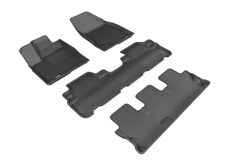 3D MAXpider 14-19 Toyota HIghlander Kagu Black Full Set