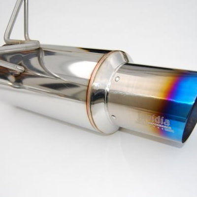 Invidia 08-11 STi Hatch / 11 WRX Hatch Dual N1 Single Layer Titanium Tipped Cat-back Exhaust