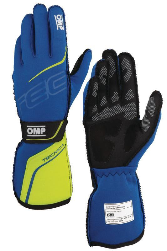 OMP TECNICA GLOVES FIA 8856-2018 RED / BLACK SZ S